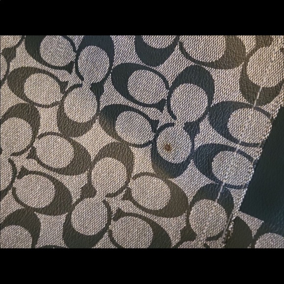 💜COACH HERITAGE STRIPE BOSTON. 💜. BLK/LT Grey TRAVEL BAG - Picture 10 of 12